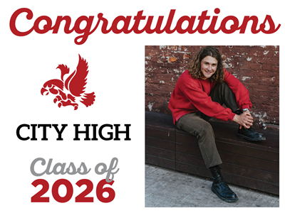 Graduation Sign-City High 2